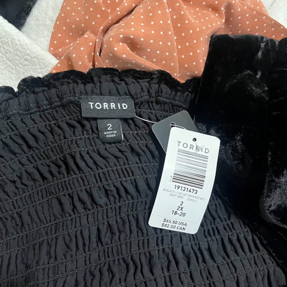 NEW Torrid Velvet Shirt 2XL - Picture 5 of 6
